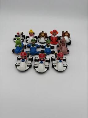 Lot of 12 Nintendo Mario Kart Cars McDonald’s Happy Meal Toys Mario Kart